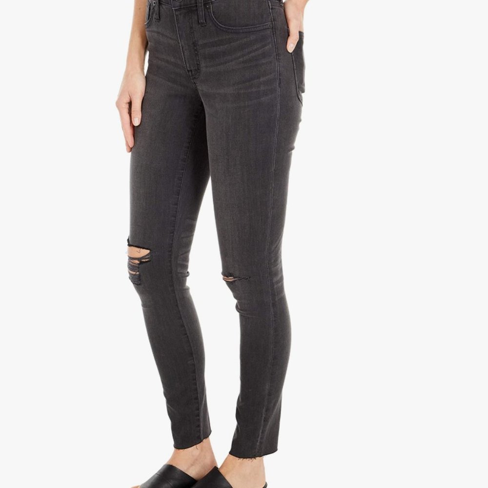 Madewell Size 30 Solid Black Jeans